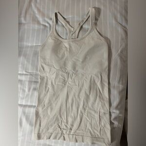 Cream Lululemon Ebb to Street Tank Top Size 6